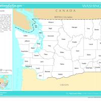 US Map- Washington Counties