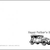 Vintage Car Father's Day Card