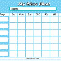 Winter Chore Chart