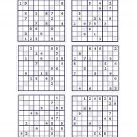PRINTABLE SUDOKU  Sudoku printable, Sudoku puzzles, Sudoku