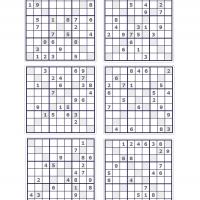 mini sudoku x