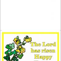 Yellow Bells Easter Card