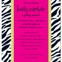 Zebra Print Invitation