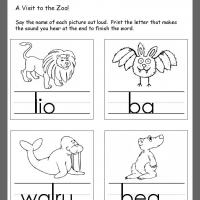 Zoo Animals Ending Consonants Review